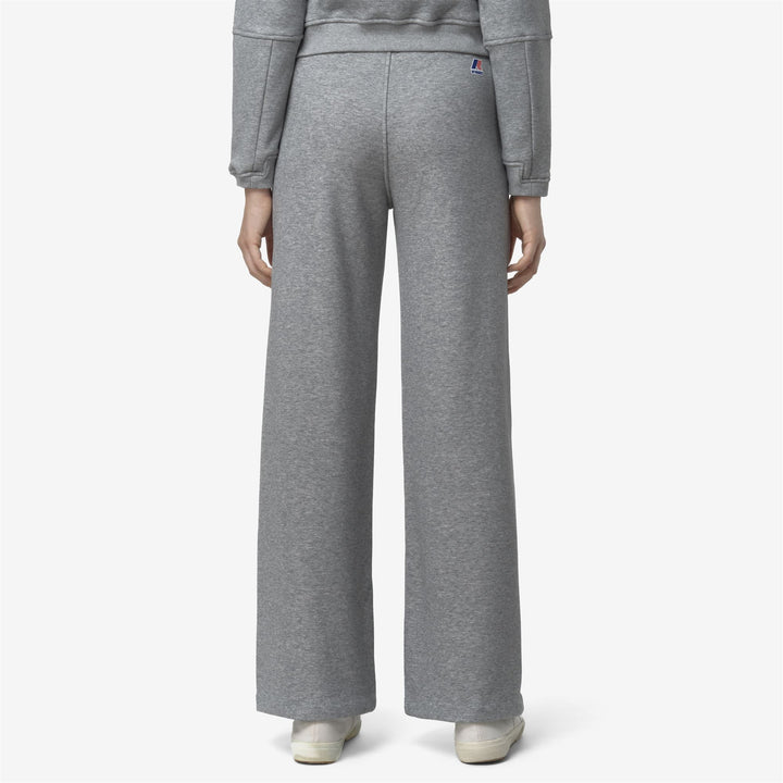 Pantaloni della tuta palazzo grigi da donna dalla vestibilità rilassata per sport leggeri 5