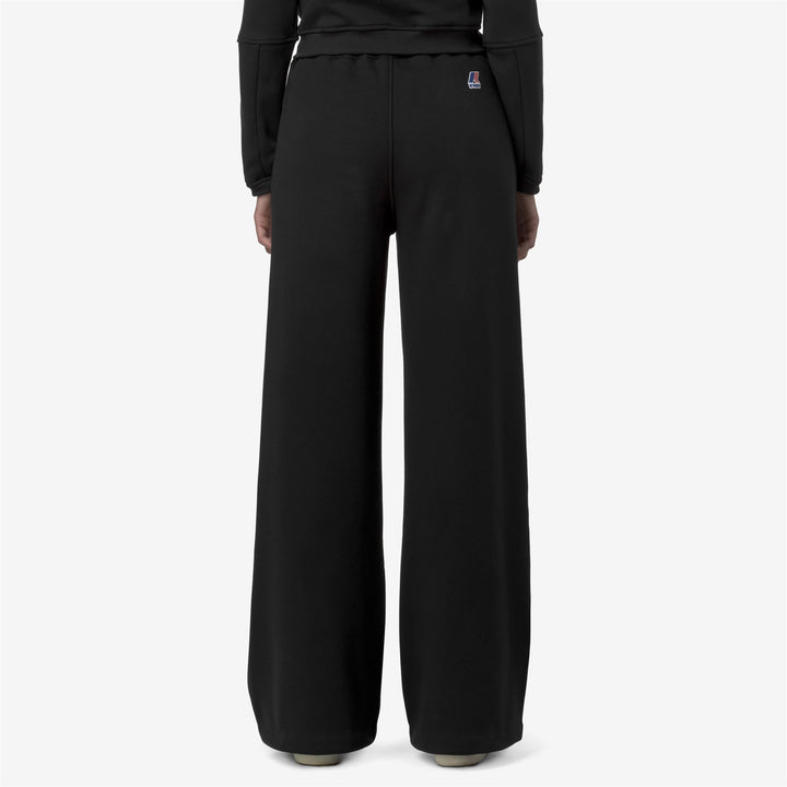 Pantaloni della tuta palazzo neri da donna dalla vestibilità rilassata per sport leggeri 5