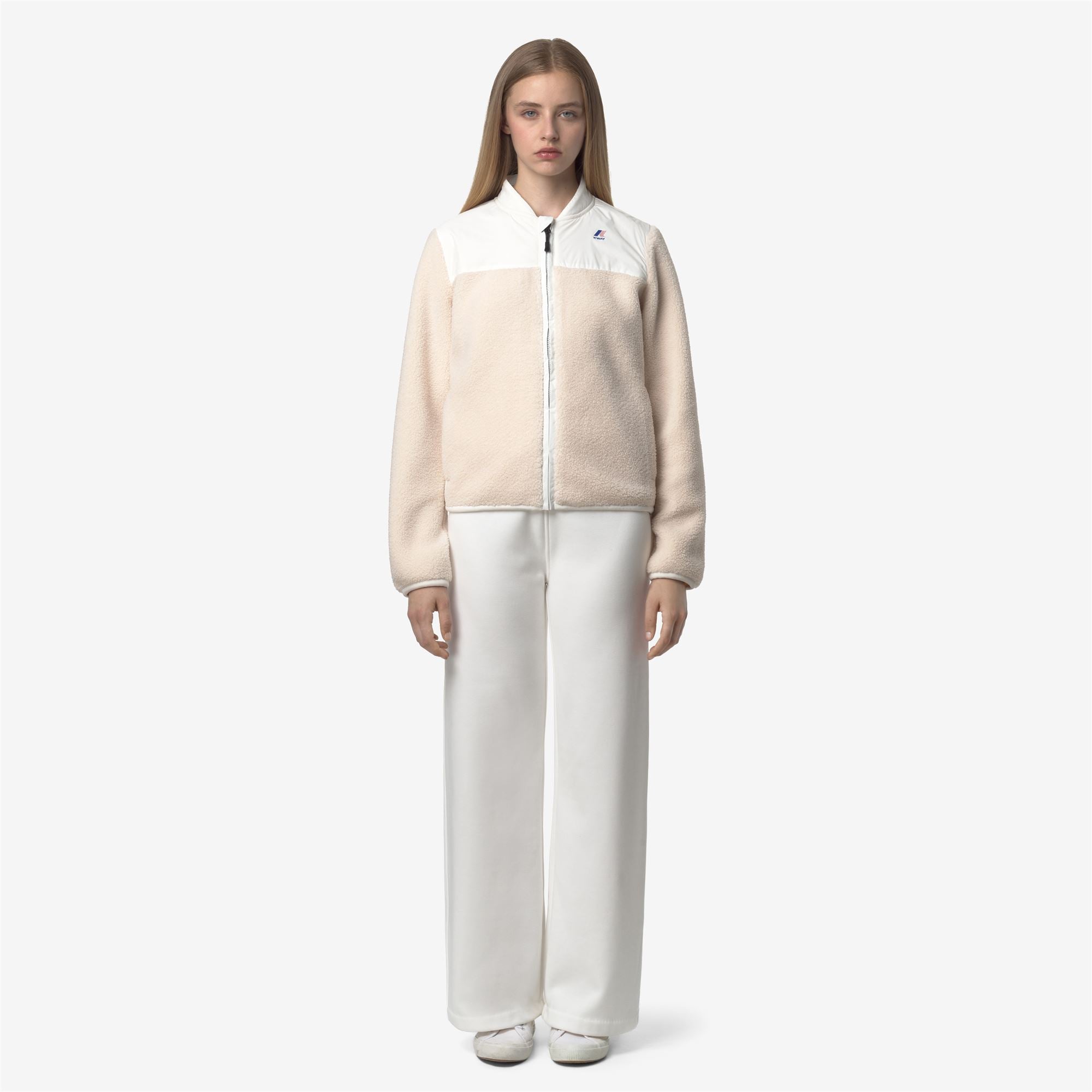 Pants_WOMAN_LOYRE BRUSHED PC_Sport Trousers_White Gardenia - Commercial 3