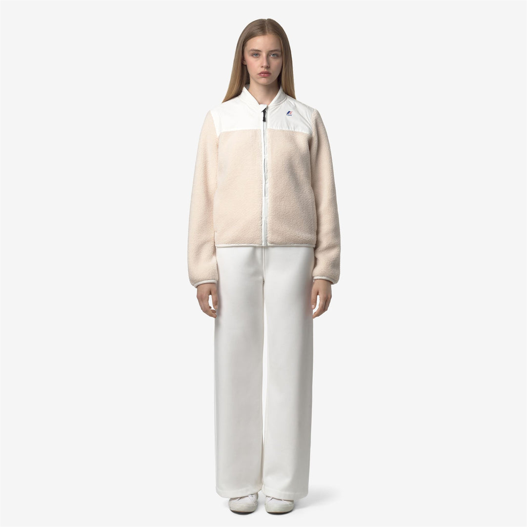 Pantaloni della tuta palazzo bianchi da donna dalla vestibilità rilassata per le attività ricreative main