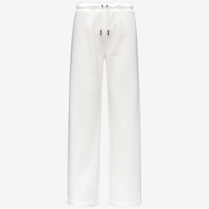 Pantaloni della tuta palazzo bianchi da donna dalla vestibilità rilassata per le attività ricreative 1