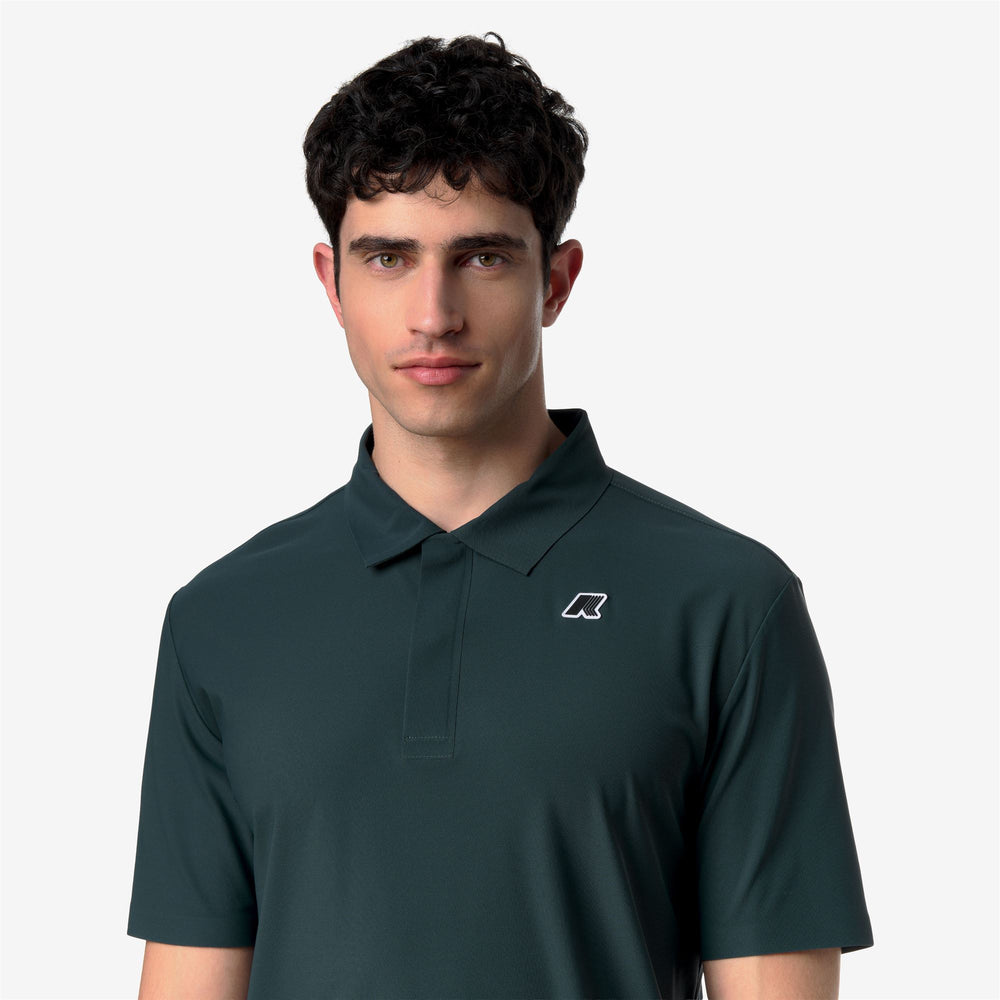 SWING GOLF - Active Jerseys - Polo Shirt - Man - GREEN DK JUNGLE 02