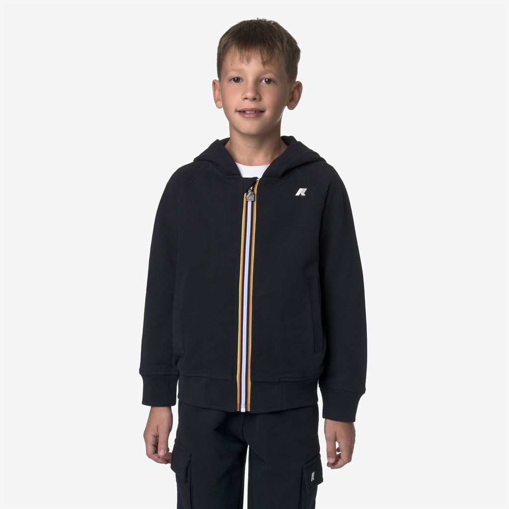 Fleece_BOY_P. ANTHONY FLEECE PEACH_Hoodie Full Zip_Blue Depth - Commercial 4