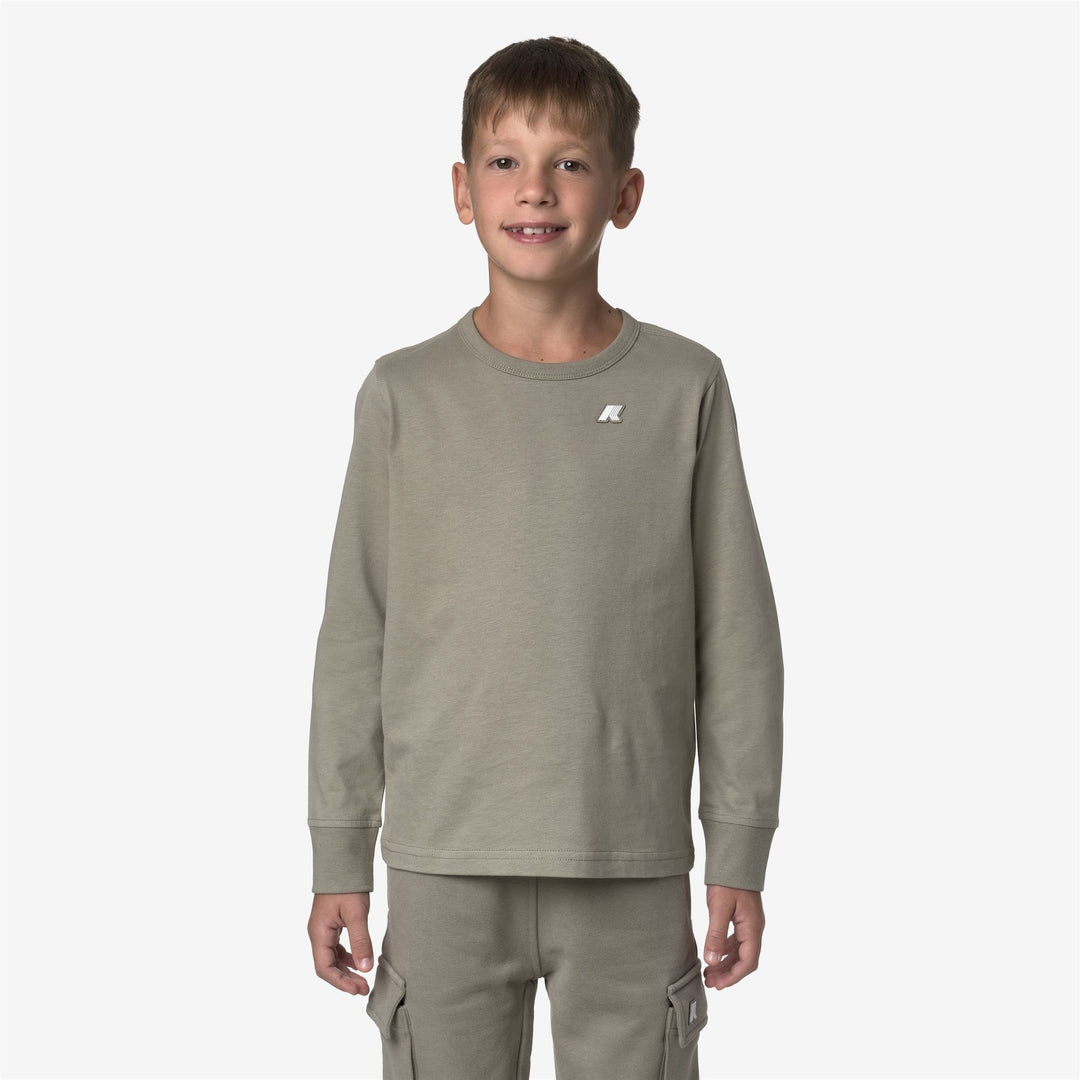 Pantaloni cargo sportivi in ​​pile con tasche da ragazzo Green Oak main