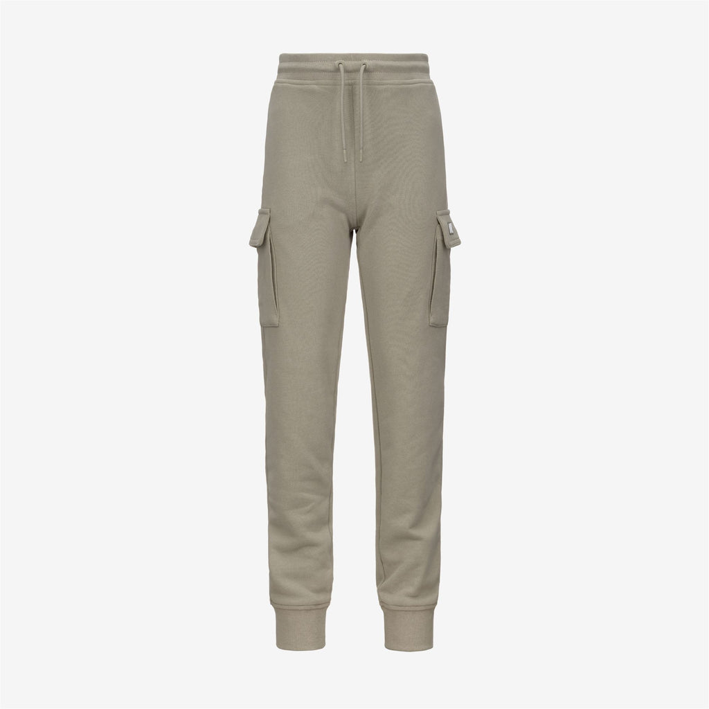 Pants_BOY_P. MICK FLEECE PEACH_Sport Trousers_Green Oak - Commercial 1