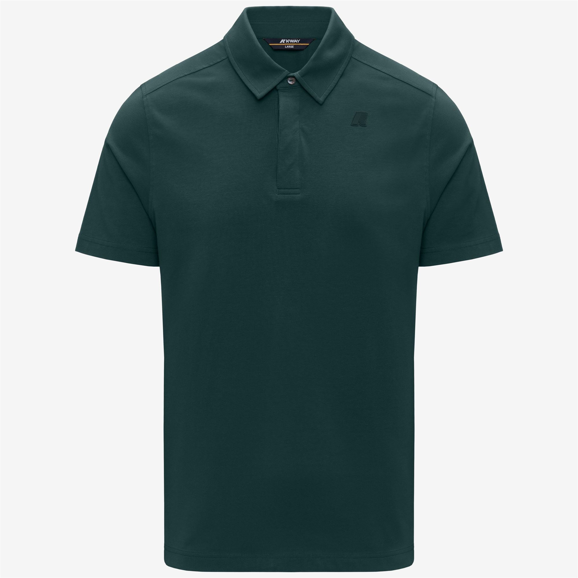 Polo Shirts_Man_VIGGO LT STRETCH JERSEY SLIM_Polo_Green Dk Jungle - Commercial 1