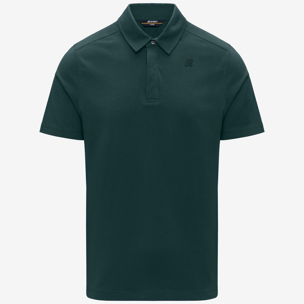 Polo Shirts_Man_VIGGO LT STRETCH JERSEY SLIM_Polo_Green Dk Jungle - Commercial 1