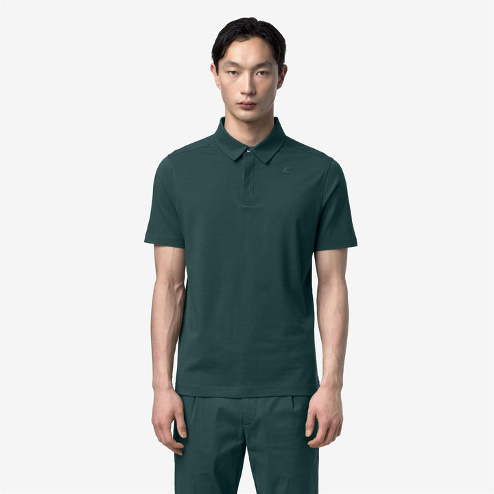 VIGGO LT STRETCH JERSEY SLIM Polo Shirt Polo Uomo Green Dk Jungle 1