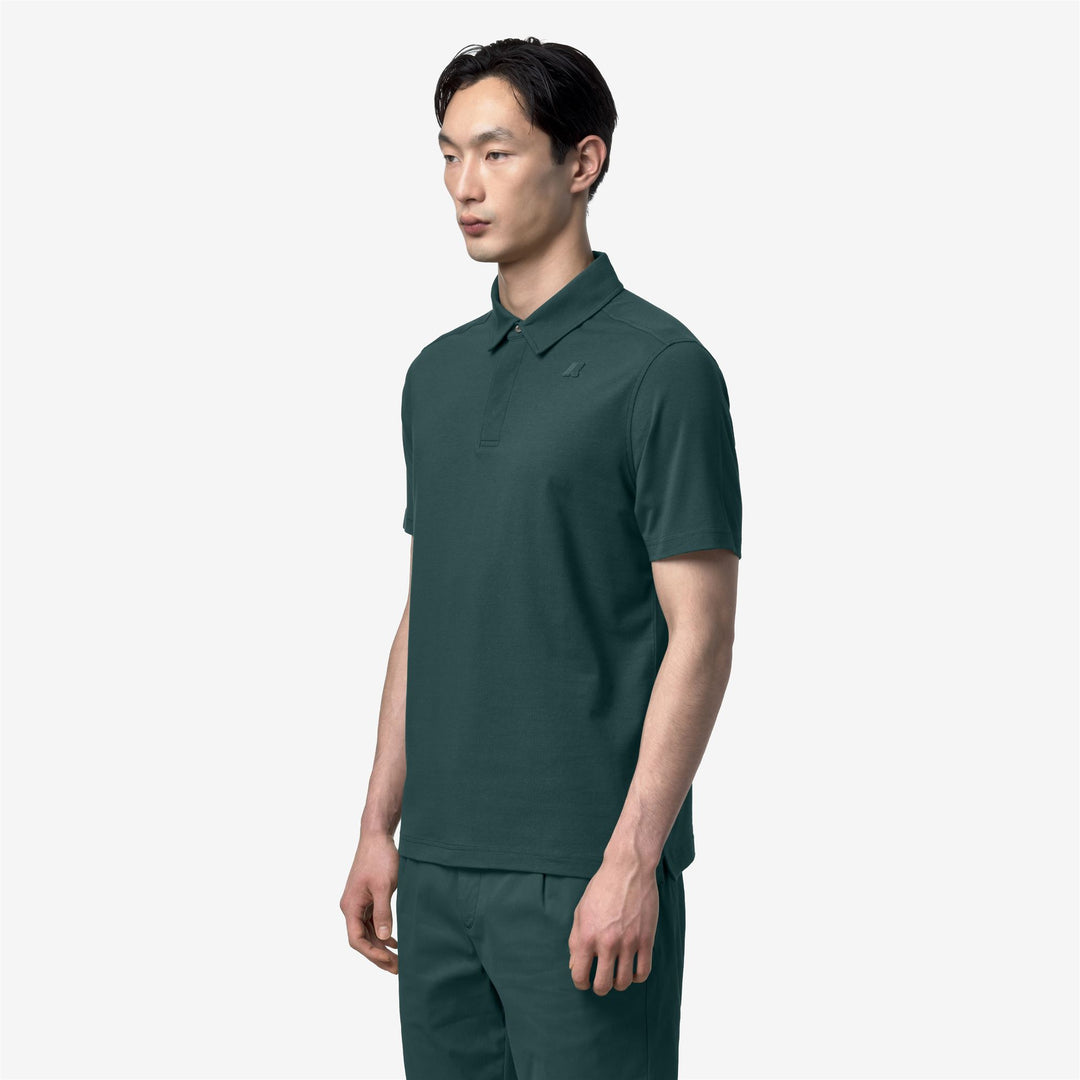 VIGGO LT STRETCH JERSEY SLIM Polo Shirt Polo Uomo Green Dk Jungle main
