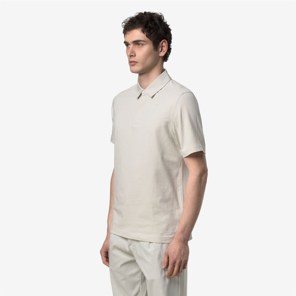 Polo Shirts_Man_VIGGO LT STRETCH JERSEY SLIM_Polo_BEIGE LT - Commercial 5