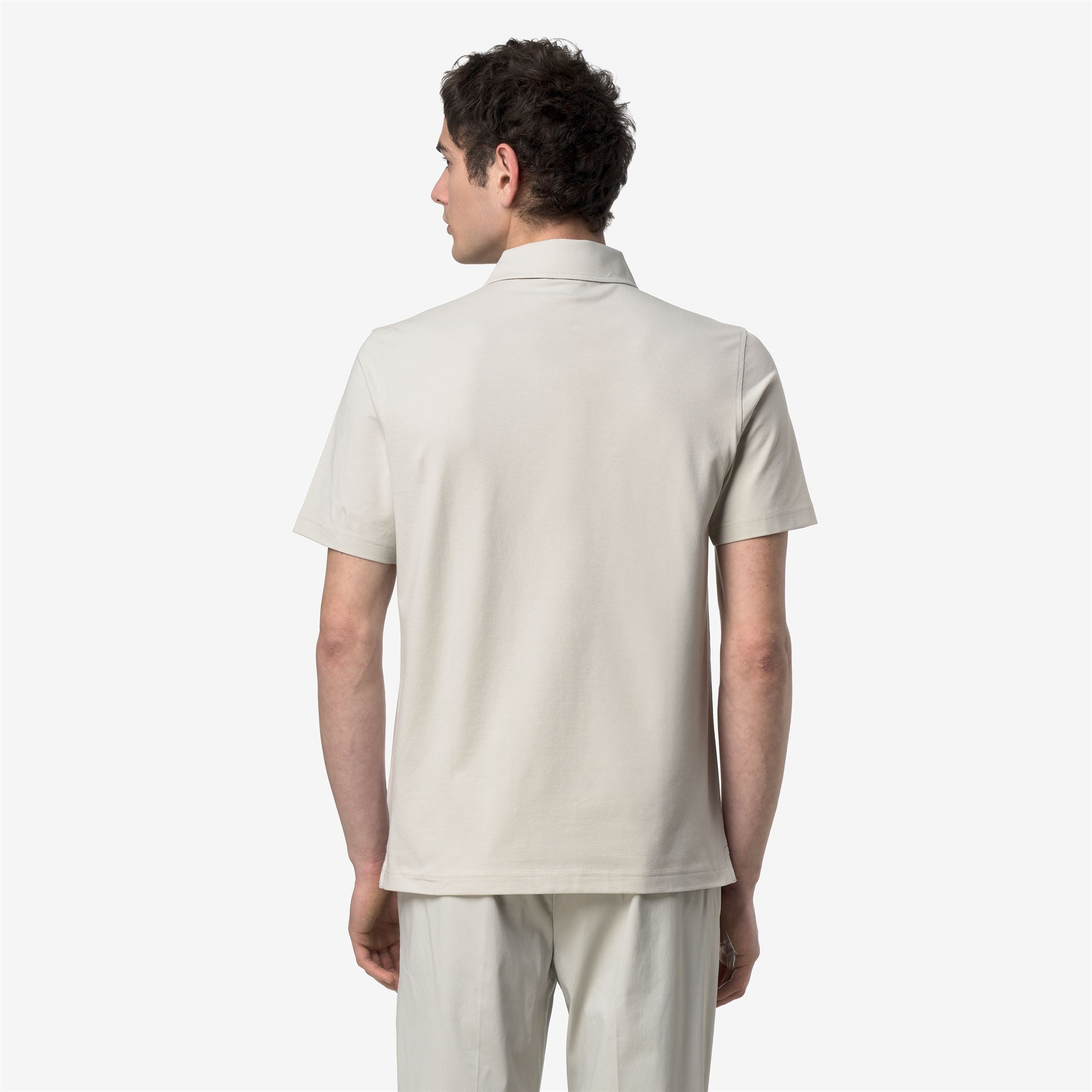 Polo Shirts_Man_VIGGO LT STRETCH JERSEY SLIM_Polo_BEIGE LT - Commercial 6