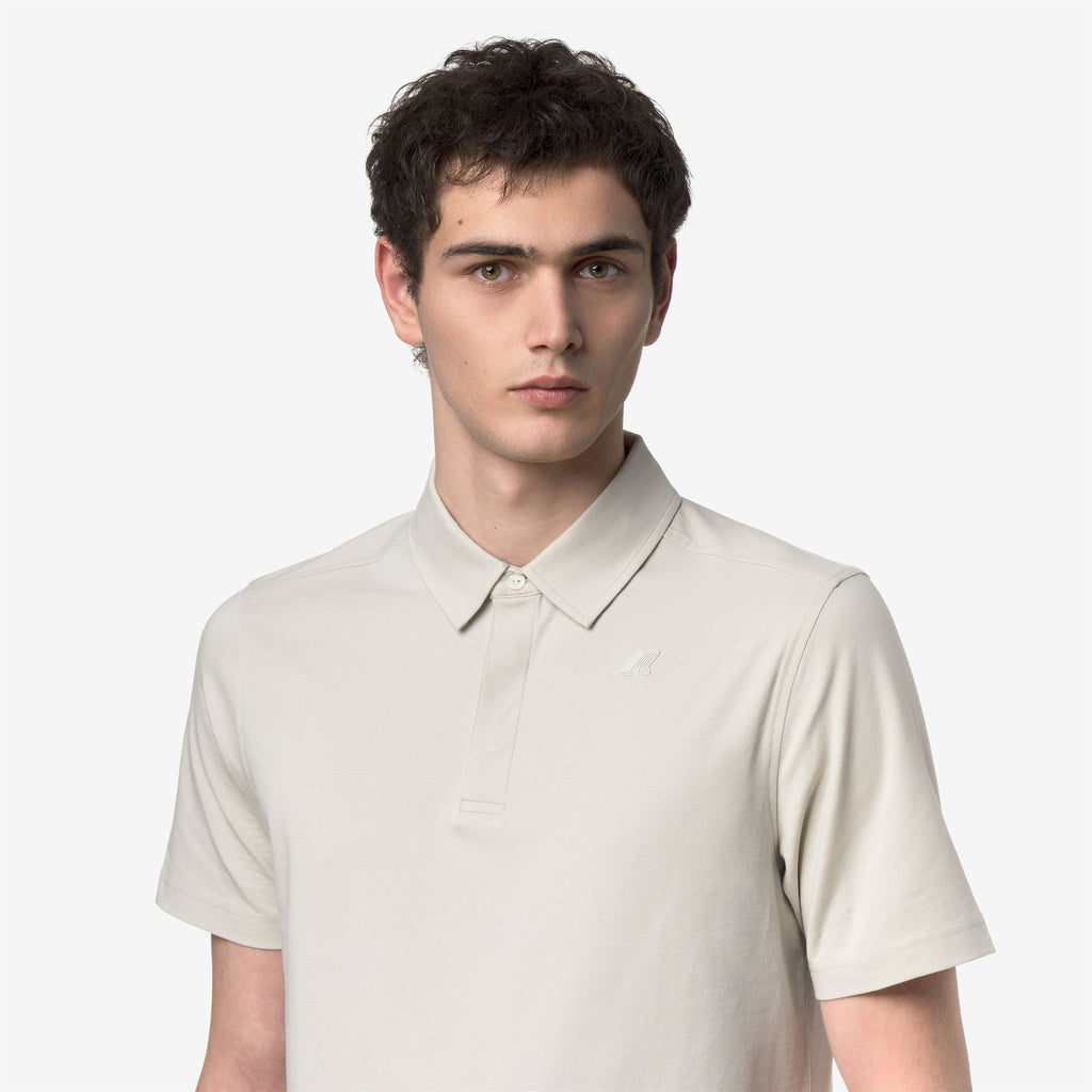 Polo Shirts_Man_VIGGO LT STRETCH JERSEY SLIM_Polo_BEIGE LT - Commercial 7