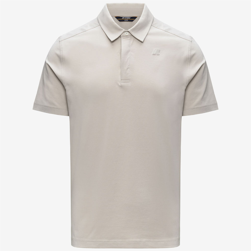 Polo Shirts_Man_VIGGO LT STRETCH JERSEY SLIM_Polo_BEIGE LT - Commercial 1
