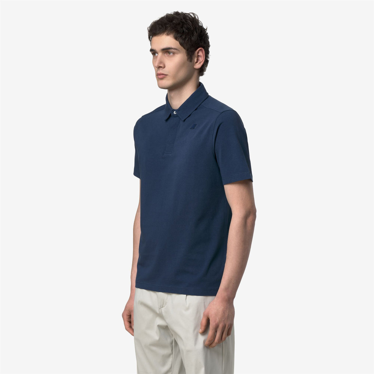Polo Shirts_Man_VIGGO LT STRETCH JERSEY SLIM_Polo_Blue Insignia - Commercial 5