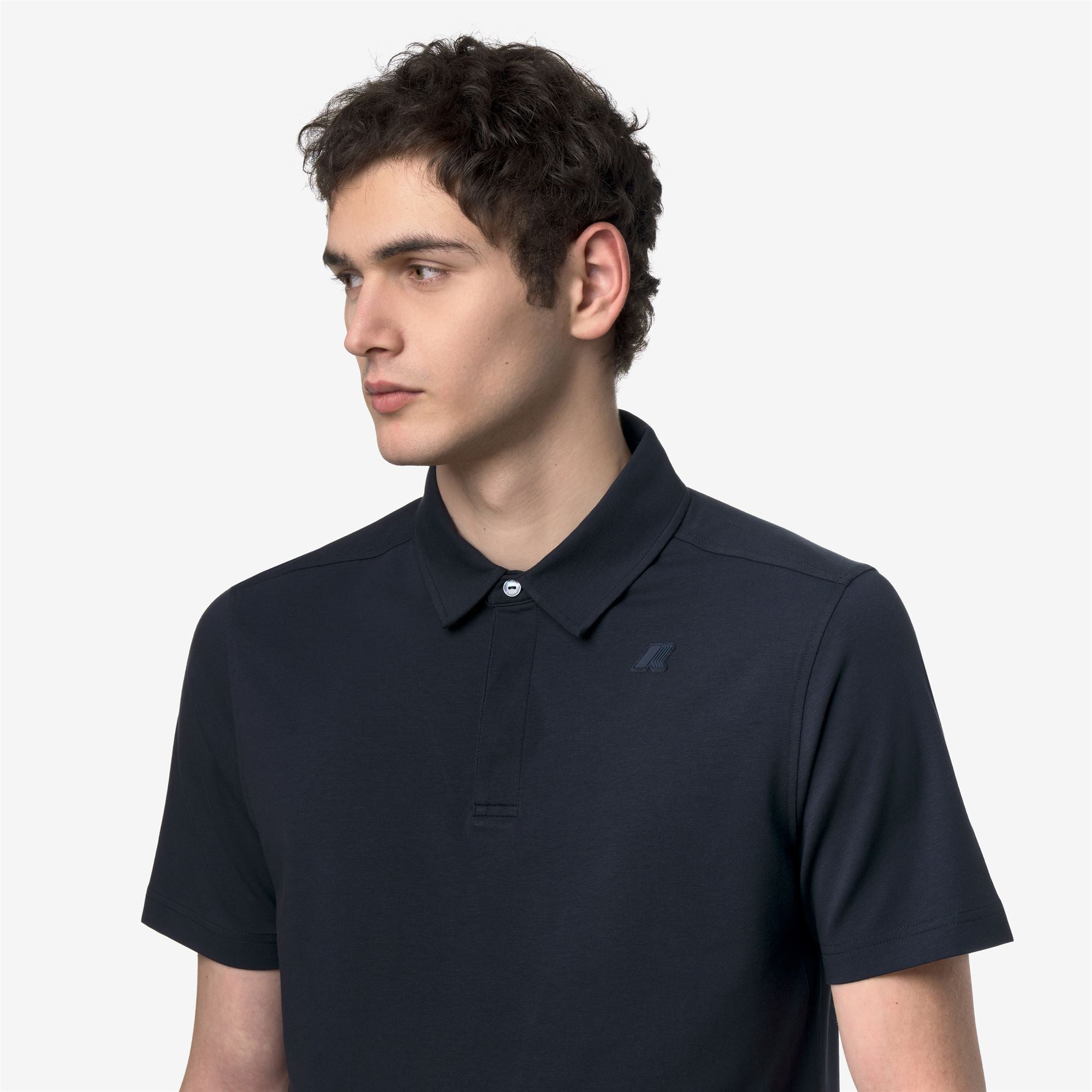 Polo Shirts Man VIGGO LT STRETCH JERSEY SLIM Polo BLUE DEPTH