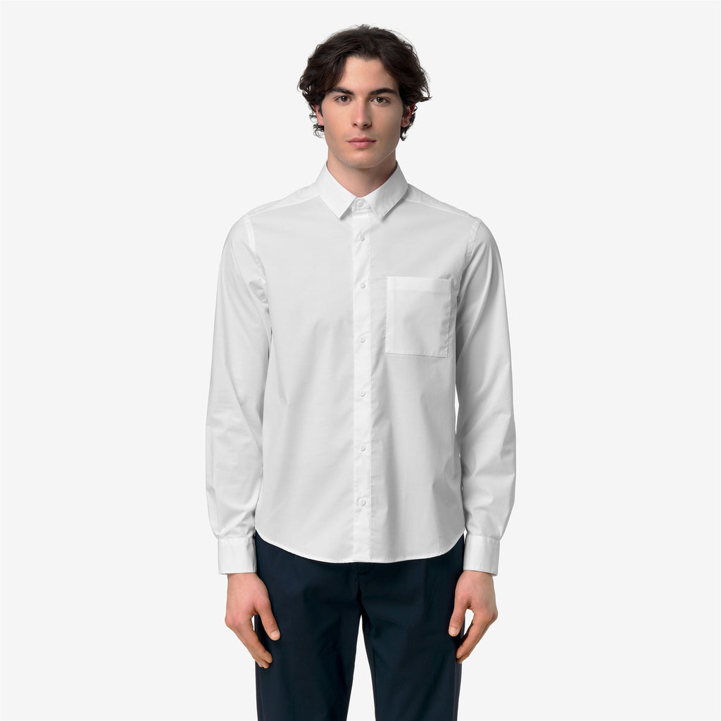 Shirts_Man_DAMIR ST POPLIN NO IRON_Classic_White - White - Commercial 4