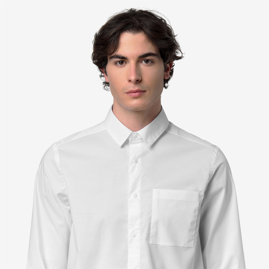 Shirts_Man_DAMIR ST POPLIN NO IRON_Classic_White - White - Commercial 7