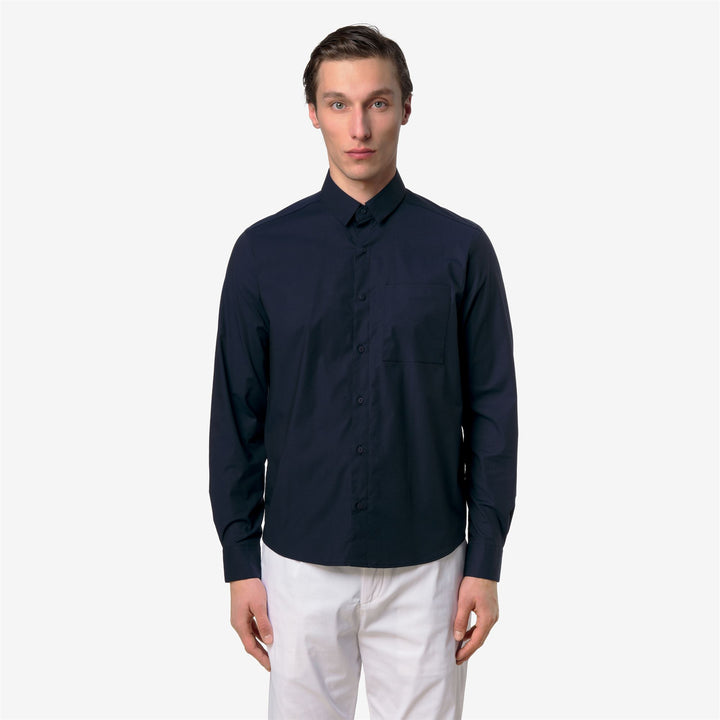 DAMIR ST POPLIN NO IRON Camicie Classico Uomo Blue Depth 1