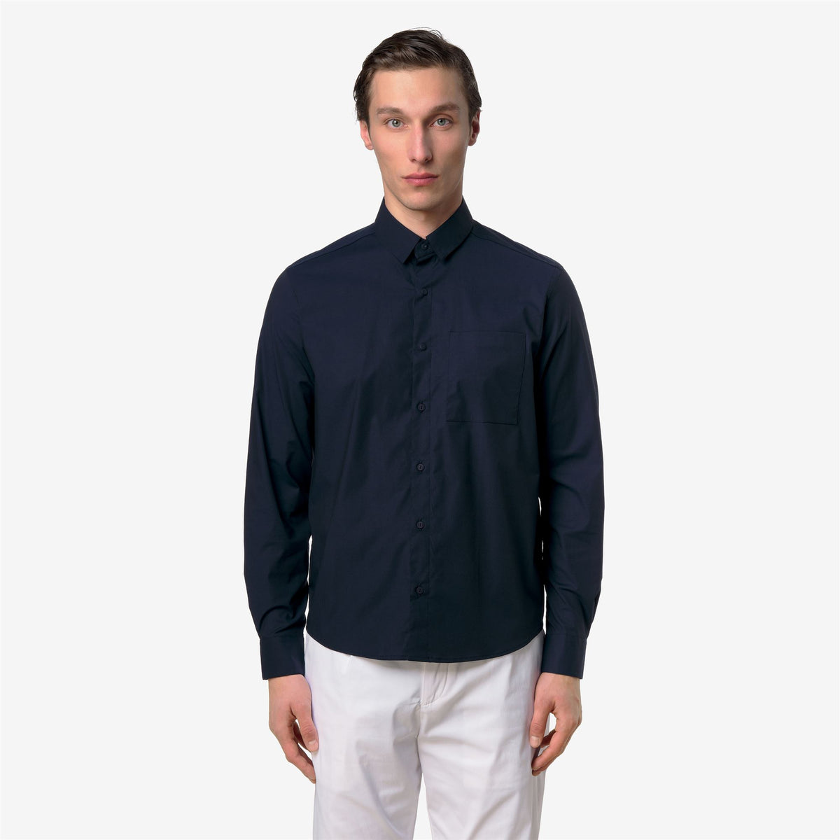 Shirts_Man_DAMIR ST POPLIN NO IRON_Classic_Blue Depth - Commercial 4