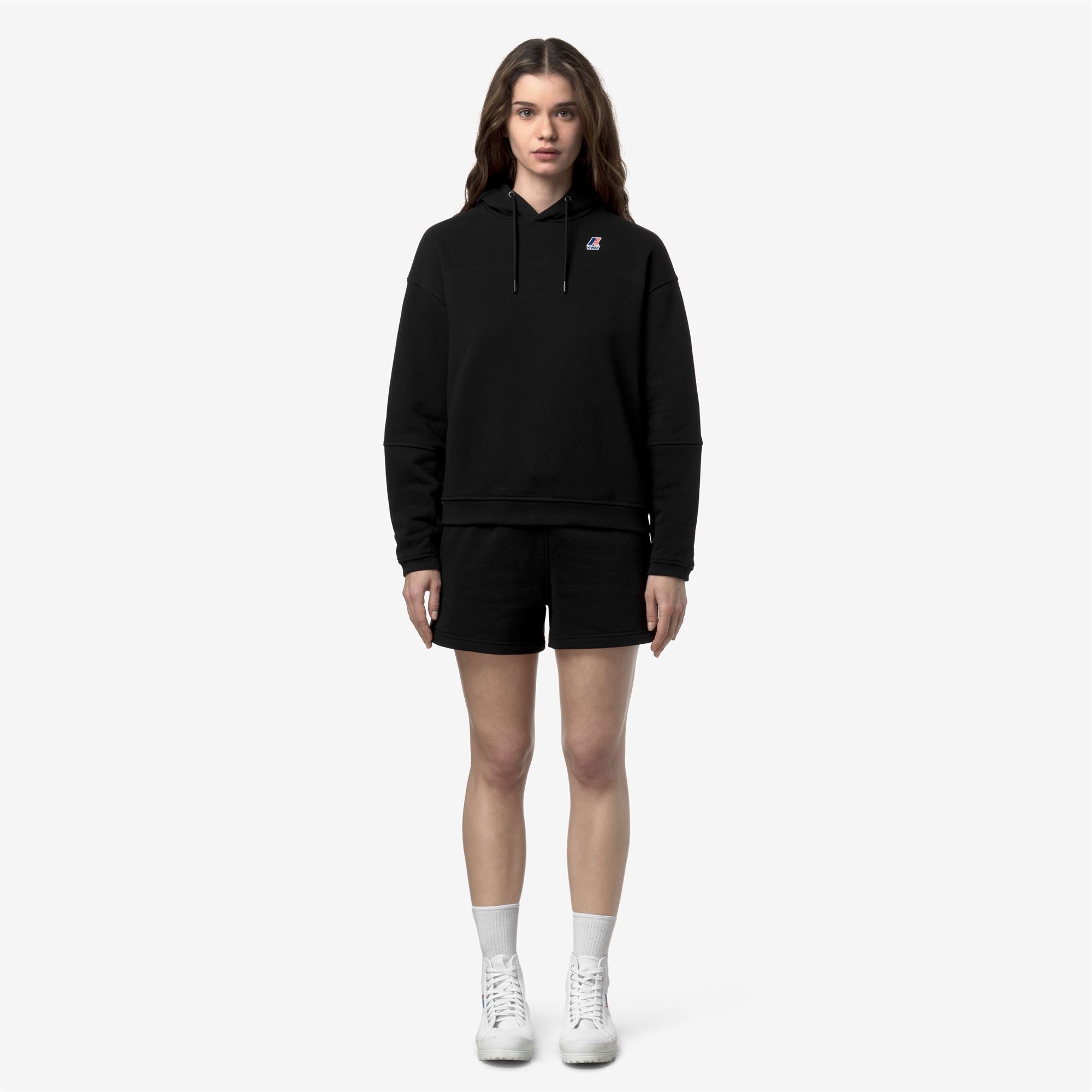 Shorts_WOMAN_RIKA POLY COTTON_Sport Shorts_Black Pure - Black Pure - Commercial 4