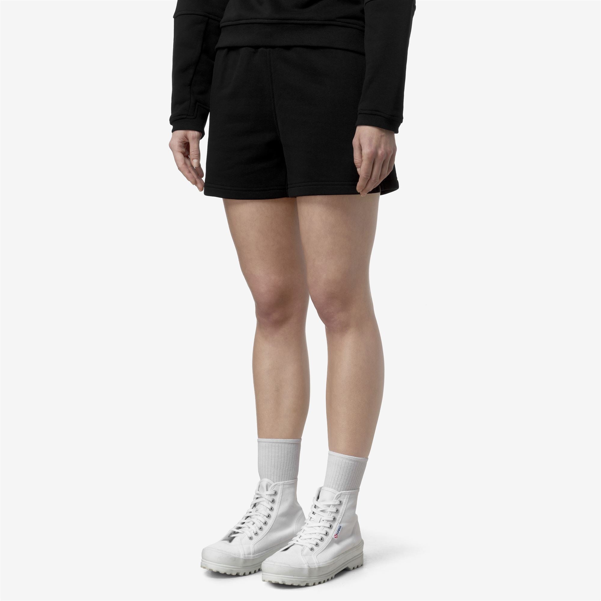 Shorts_WOMAN_RIKA POLY COTTON_Sport Shorts_Black Pure - Black Pure - Commercial 5