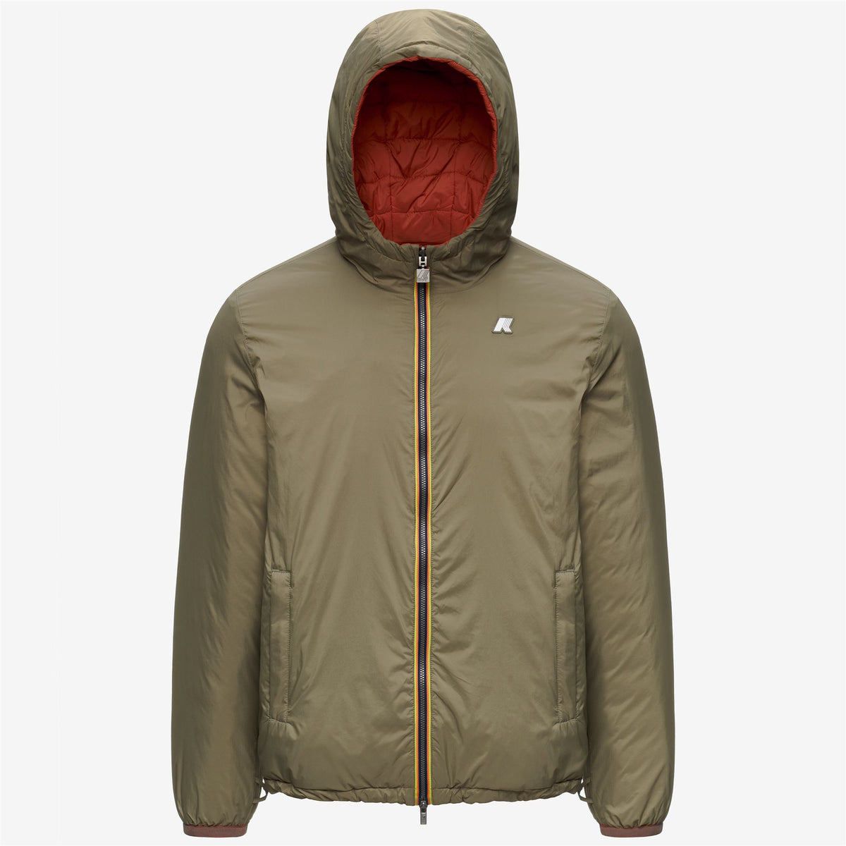 Jackets_Man_DUKE 3IN1_3/4 Length_Green Army - Orange Brownish - Commercial 2