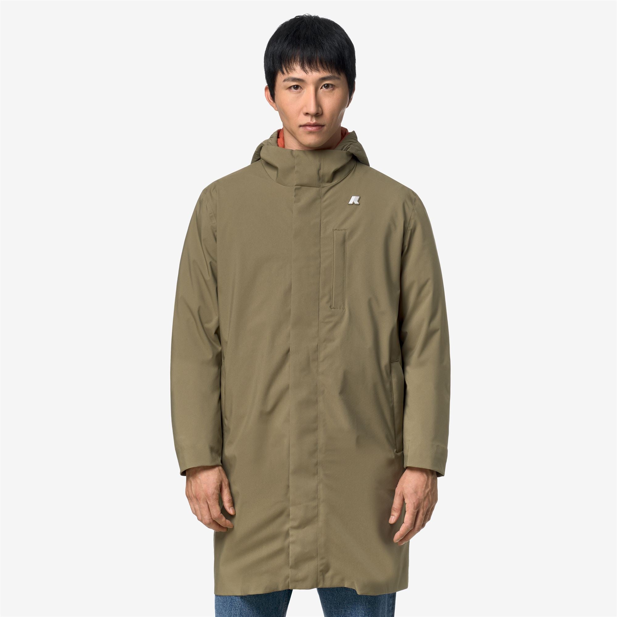 Jackets_Man_DUKE 3IN1_3/4 Length_Green Army - Orange Brownish - Commercial 4