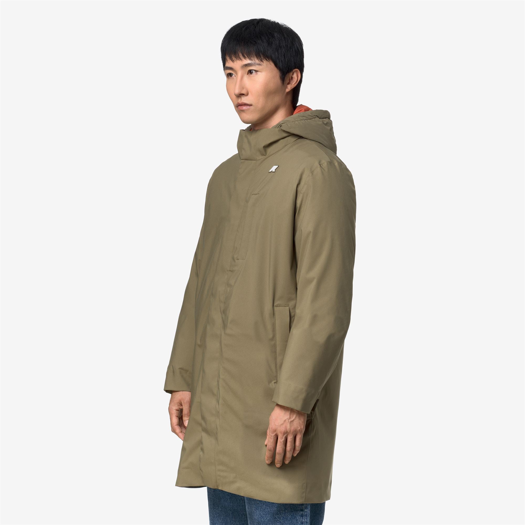 Jackets_Man_DUKE 3IN1_3/4 Length_Green Army - Orange Brownish - Commercial 5
