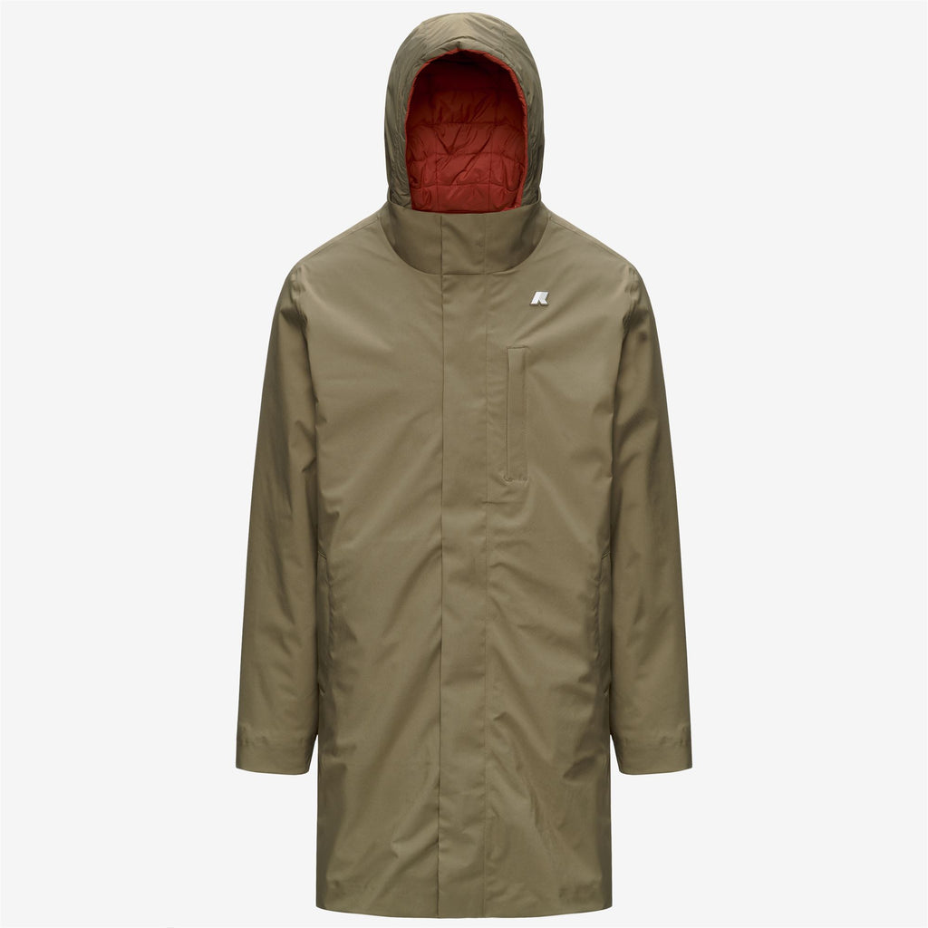 Jackets_Man_DUKE 3IN1_3/4 Length_Green Army - Orange Brownish - Commercial 1