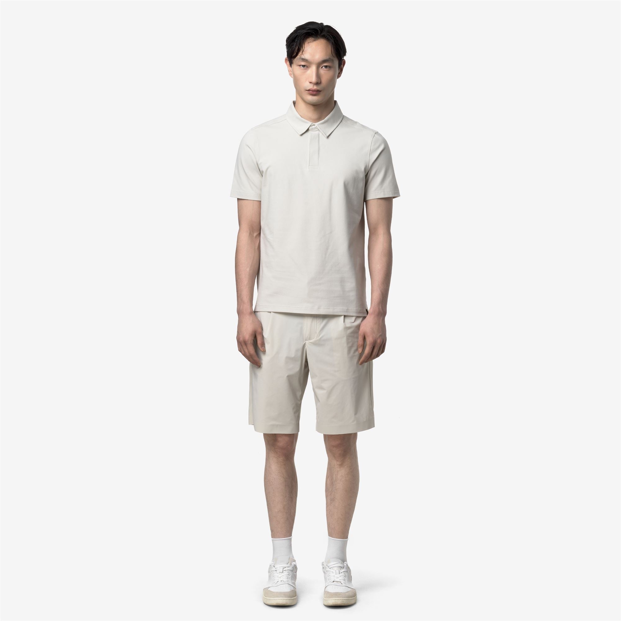 Polo Shirts_MAN_VINCELLE ICE COTTON_Polo_BEIGE LT - Commercial 4