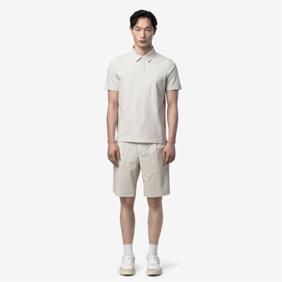 Polo Shirts_MAN_VINCELLE ICE COTTON_Polo_BEIGE LT - Commercial 4
