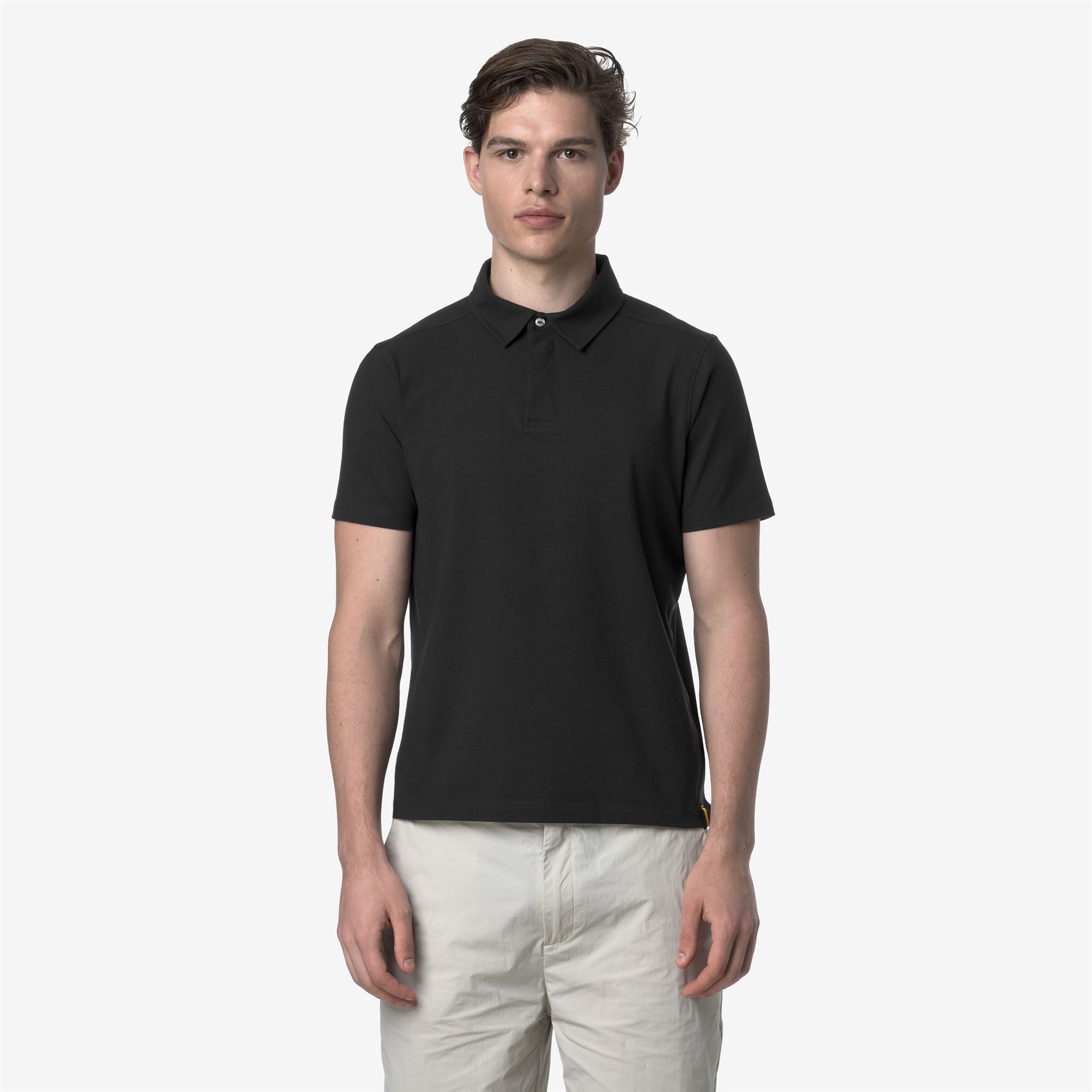 Polo Shirts_MAN_VINCELLE ICE COTTON_Polo_Black Pure - Commercial 4