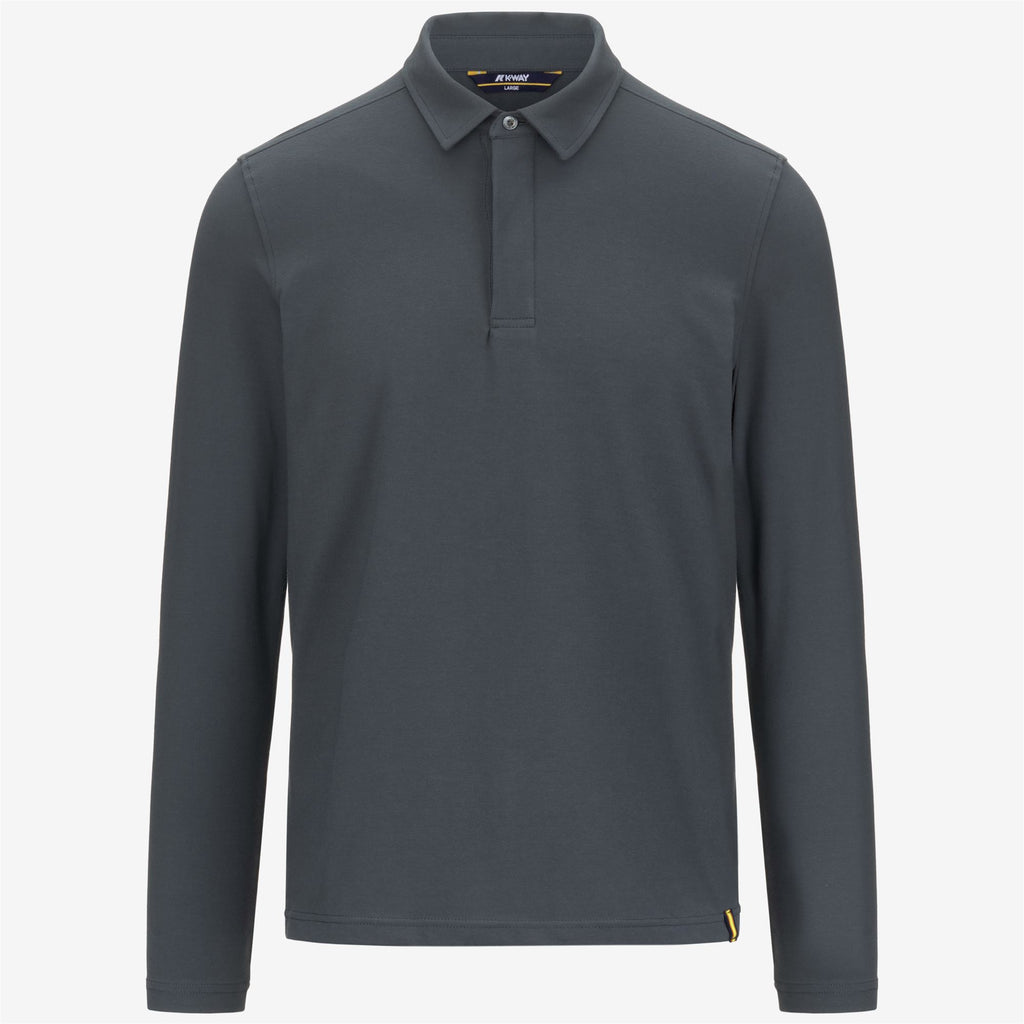 Polo Shirts_MAN_TIBERE ICE COTTON_Polo_Grey Shadow Dk - Commercial 1
