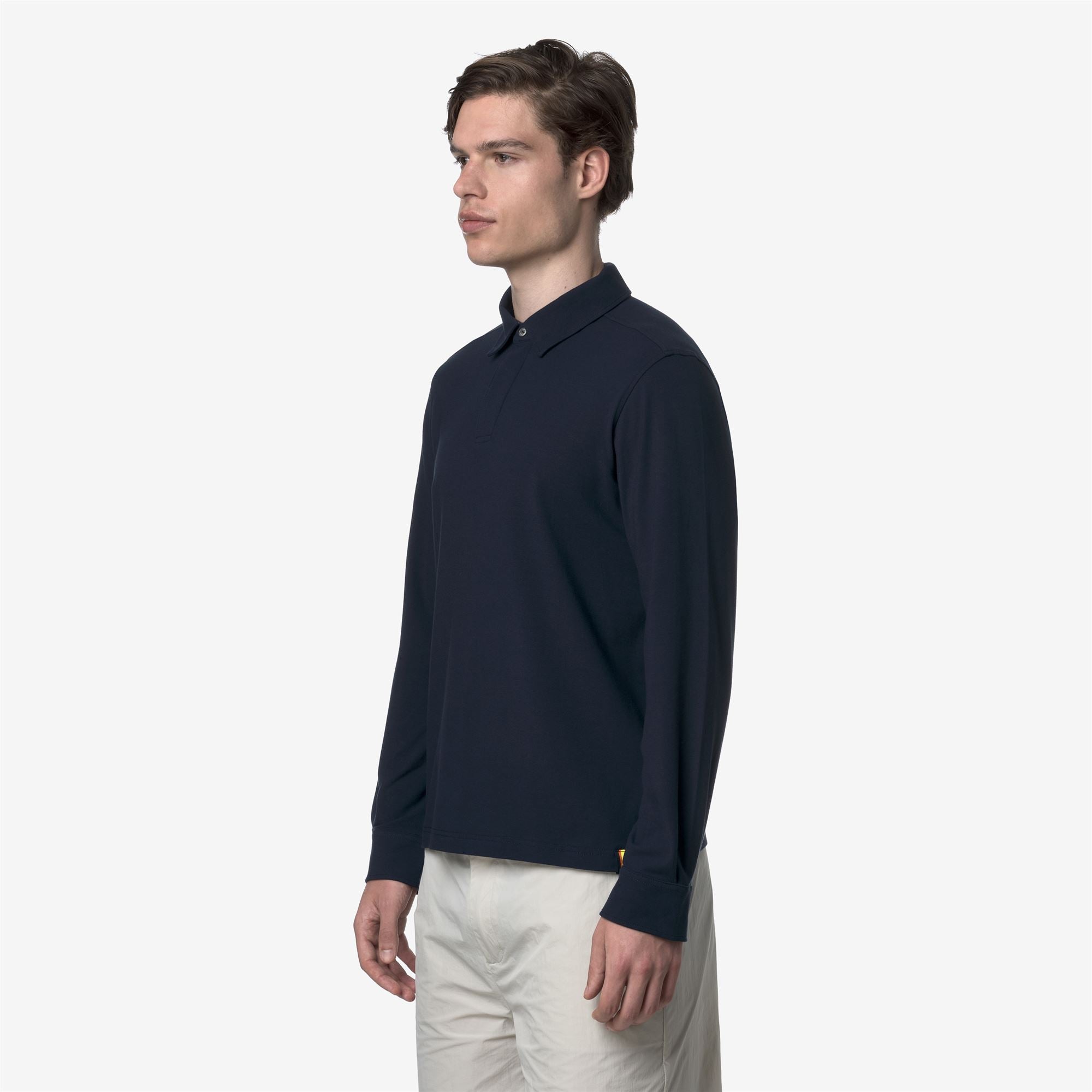 Polo Shirts_MAN_TIBERE ICE COTTON_Polo_Blue Depth - Commercial 5