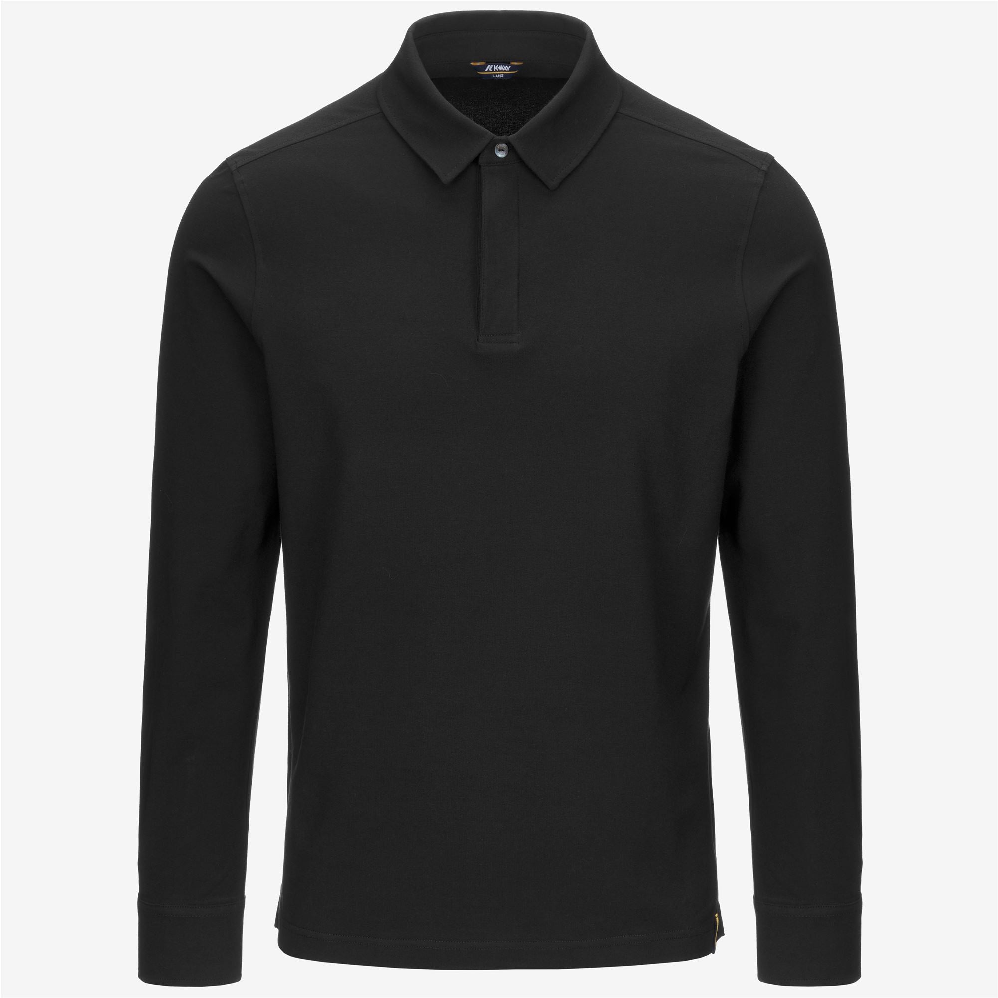 Polo Shirts_MAN_TIBERE ICE COTTON_Polo_Black Pure - Commercial 1