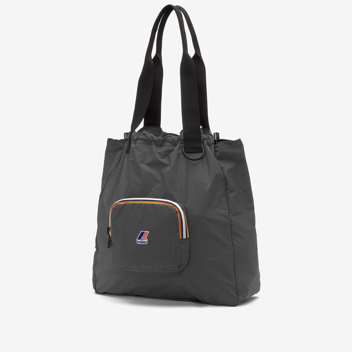 Grey Unisex Waterproof Packable Shopping Bag 2