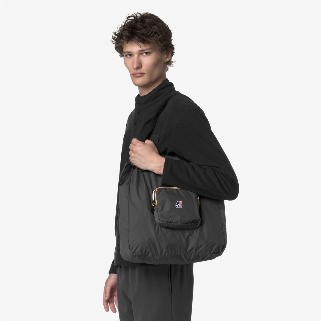 Grey Unisex Waterproof Packable Shopping Bag main
