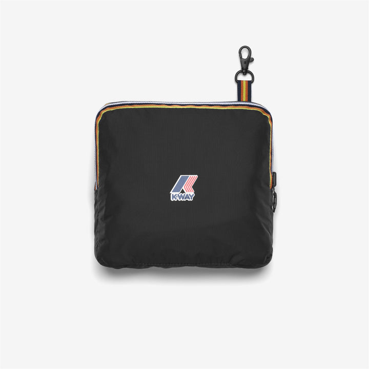 Bolsa de mano unisex impermeable negra con cierre ajustable 4