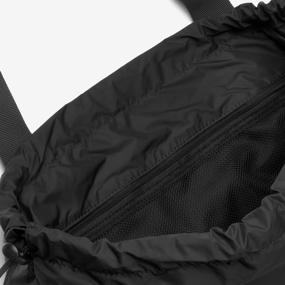 Bolsa de mano unisex impermeable negra con cierre ajustable main