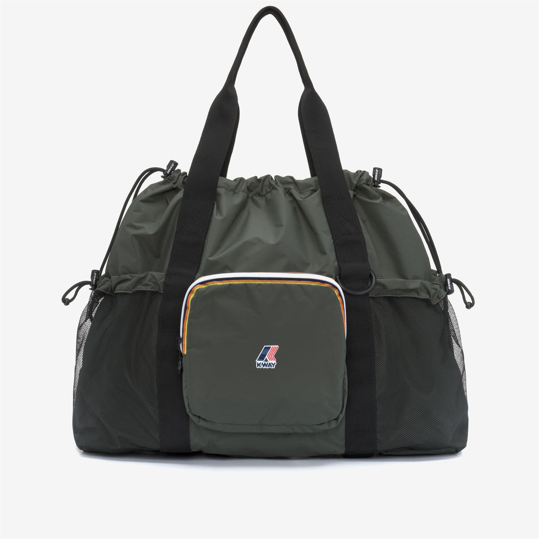 Green unisex Waterproof Tote Bag with Adjustable Closure and Pockets 01