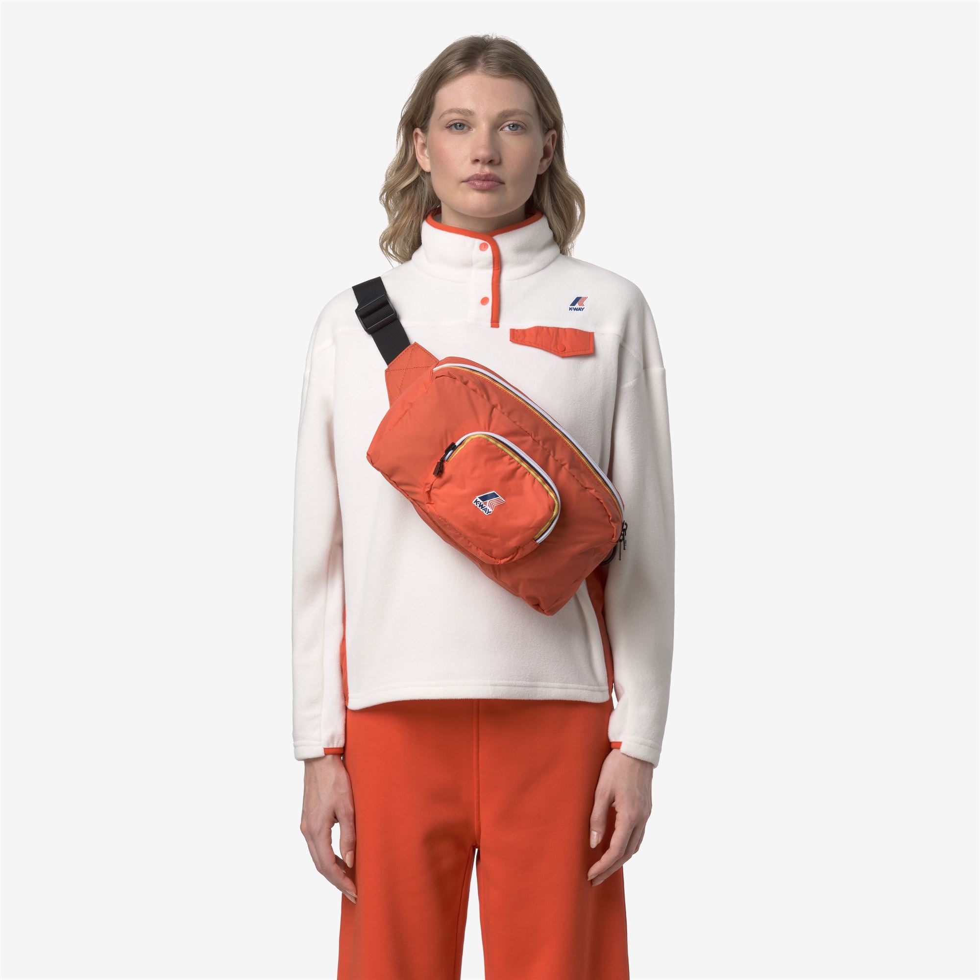 Bags_UNISEX_LE VRAI 4.0 SYLVAIN_Waist Bag_Orange Fiesta - Commercial 5