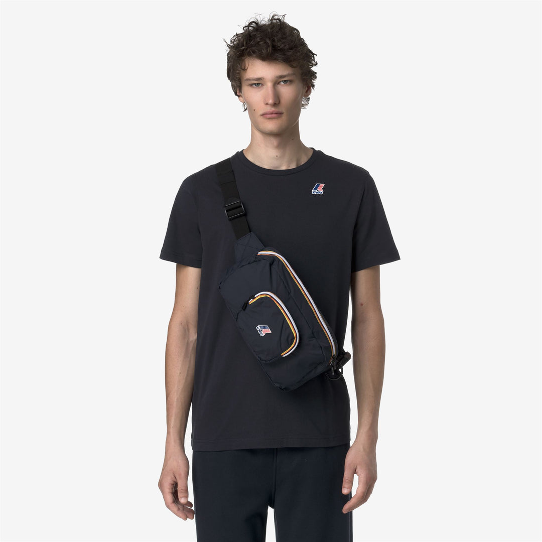 Marsupio impermeabile ripiegabile unisex blu con cinturino regolabile main