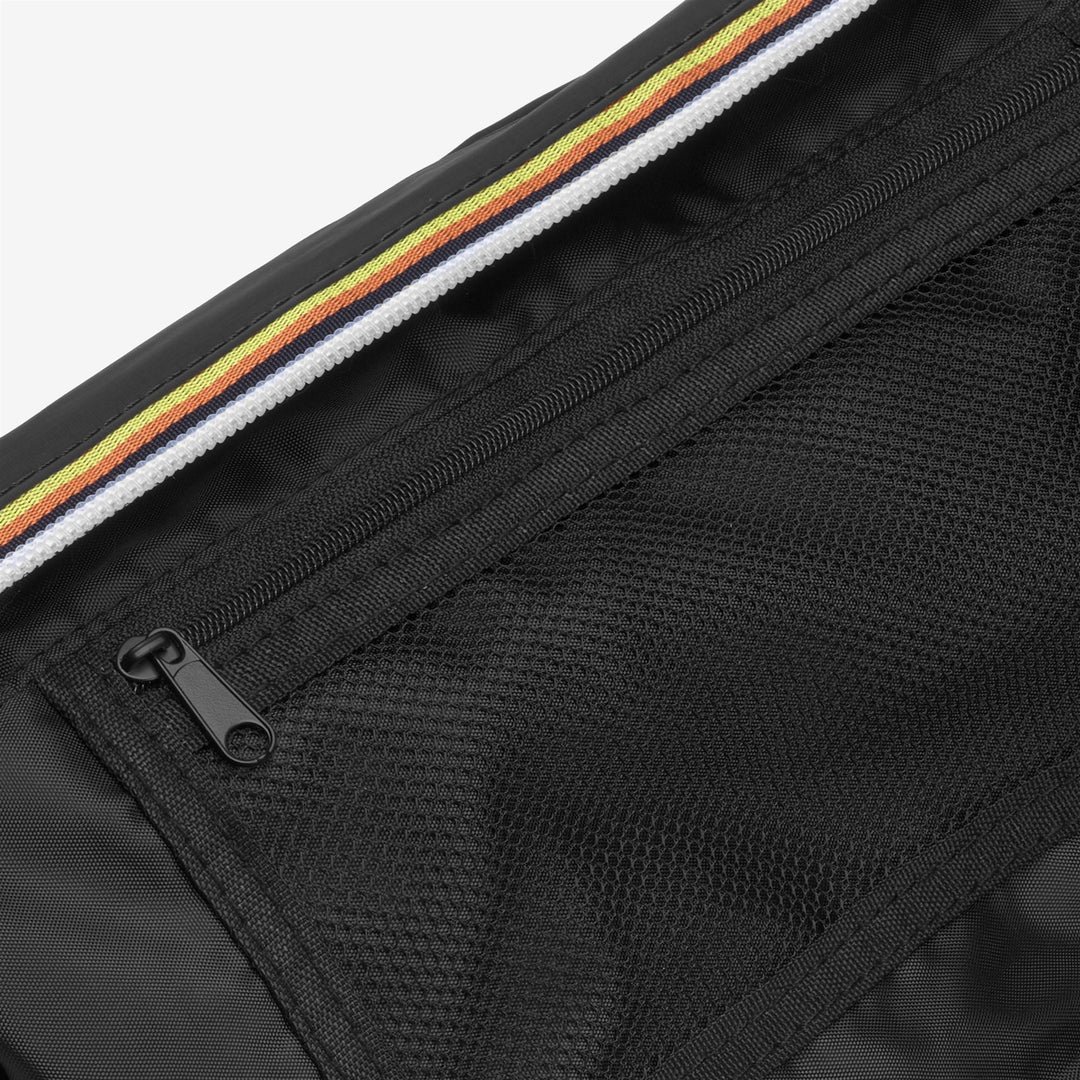 Marsupio impermeabile ripiegabile unisex nero con tracolla regolabile main