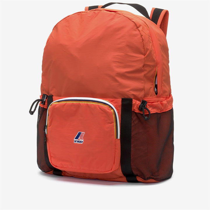 Zaino unisex arancione impermeabile ripiegabile con tasche multiple 2