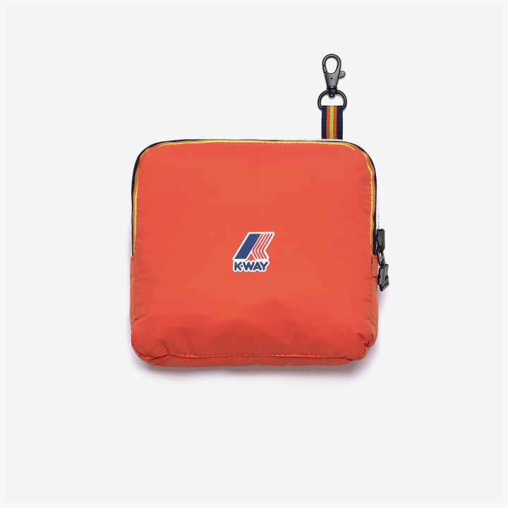 Zaino unisex arancione impermeabile ripiegabile con tasche multiple 4