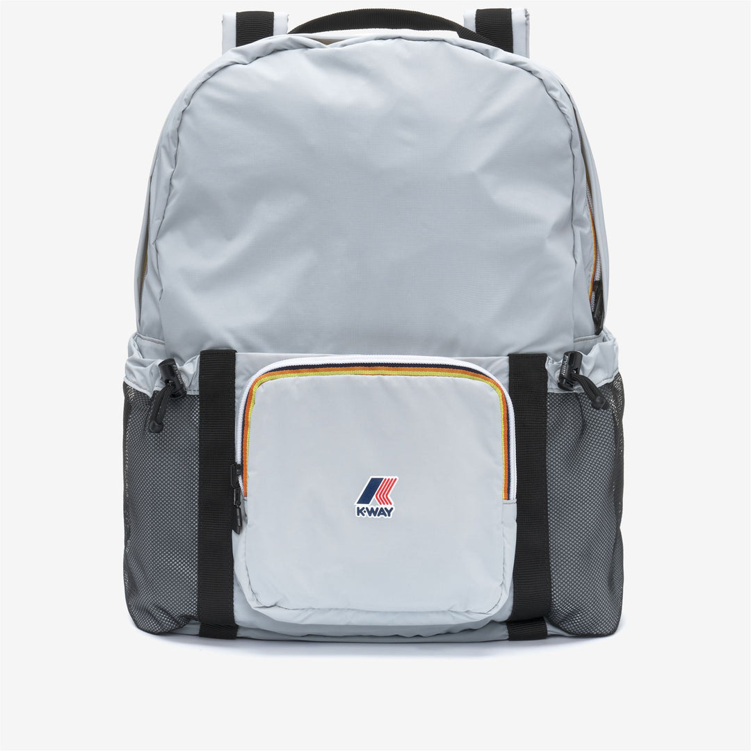 Zaino unisex grigio, ripiegabile e impermeabile, con spallacci regolabili 01