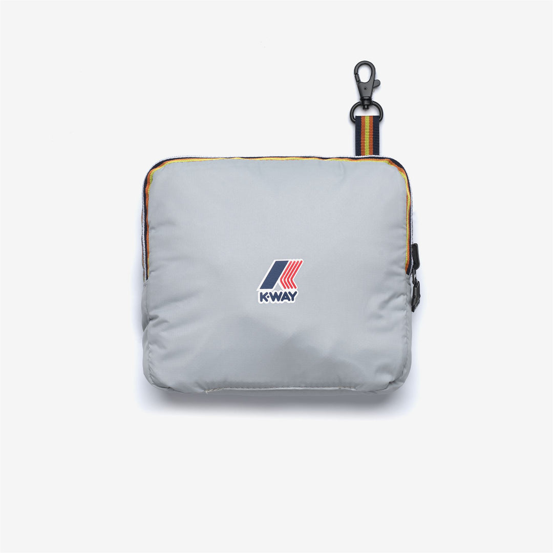 Zaino unisex grigio, ripiegabile e impermeabile, con spallacci regolabili main