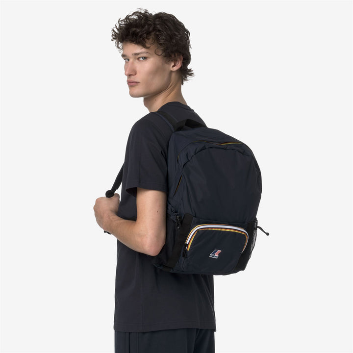Zaino impermeabile ripiegabile unisex blu con spallacci regolabili 5