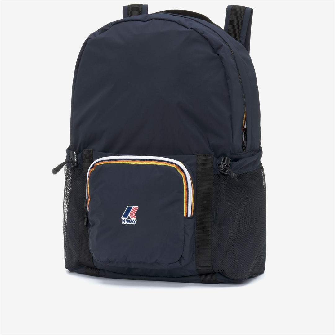 Zaino impermeabile ripiegabile unisex blu con spallacci regolabili main