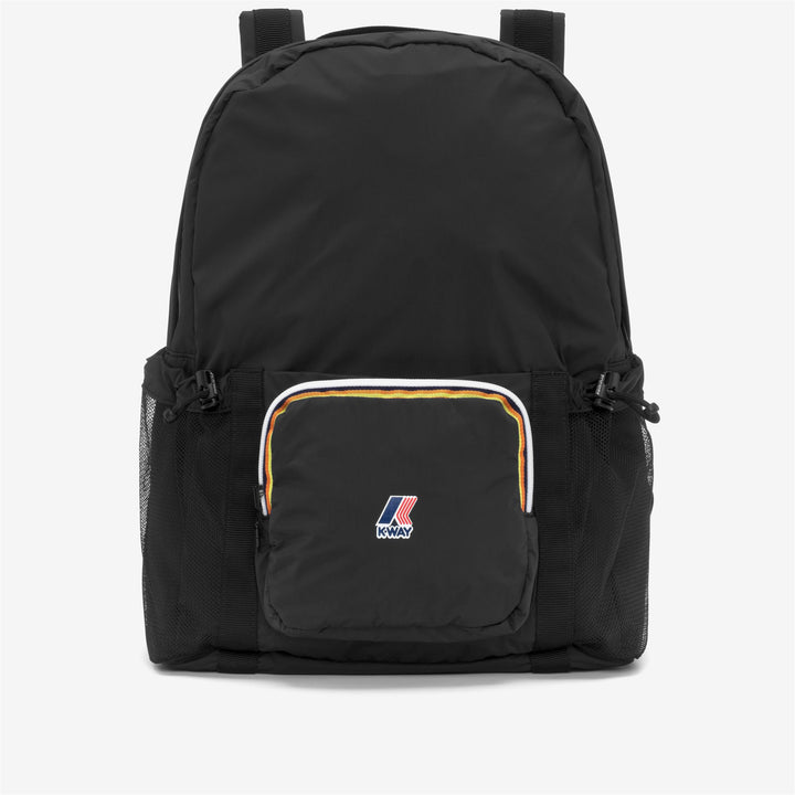 Zaino unisex nero impermeabile e ripiegabile con spallacci regolabili 1